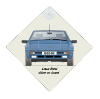 Lotus Excel 1982-92 Car Window Hanging Sign